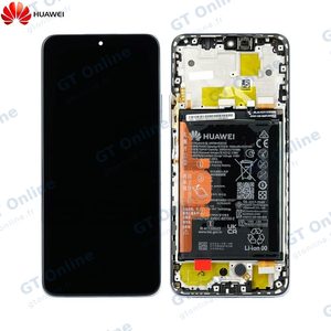 Bloc Écran Complet avec Châssis et Batterie Original Huawei Nova Y90 02355ARH Bleu Cristal