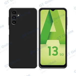Coque Silicone Compatible pour Samsung Galaxy A13 5G A136/Galaxy A04s A047F (#3) Noir