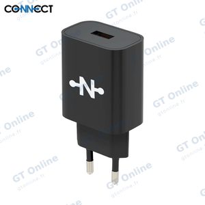 Chargeur Secteur USB CONNECT MC-CNA18W Charge Rapide 18W QC3.0 Noir