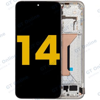 Écran OLED avec châssis pour Xiaomi 14 (reconditionné, blanc)