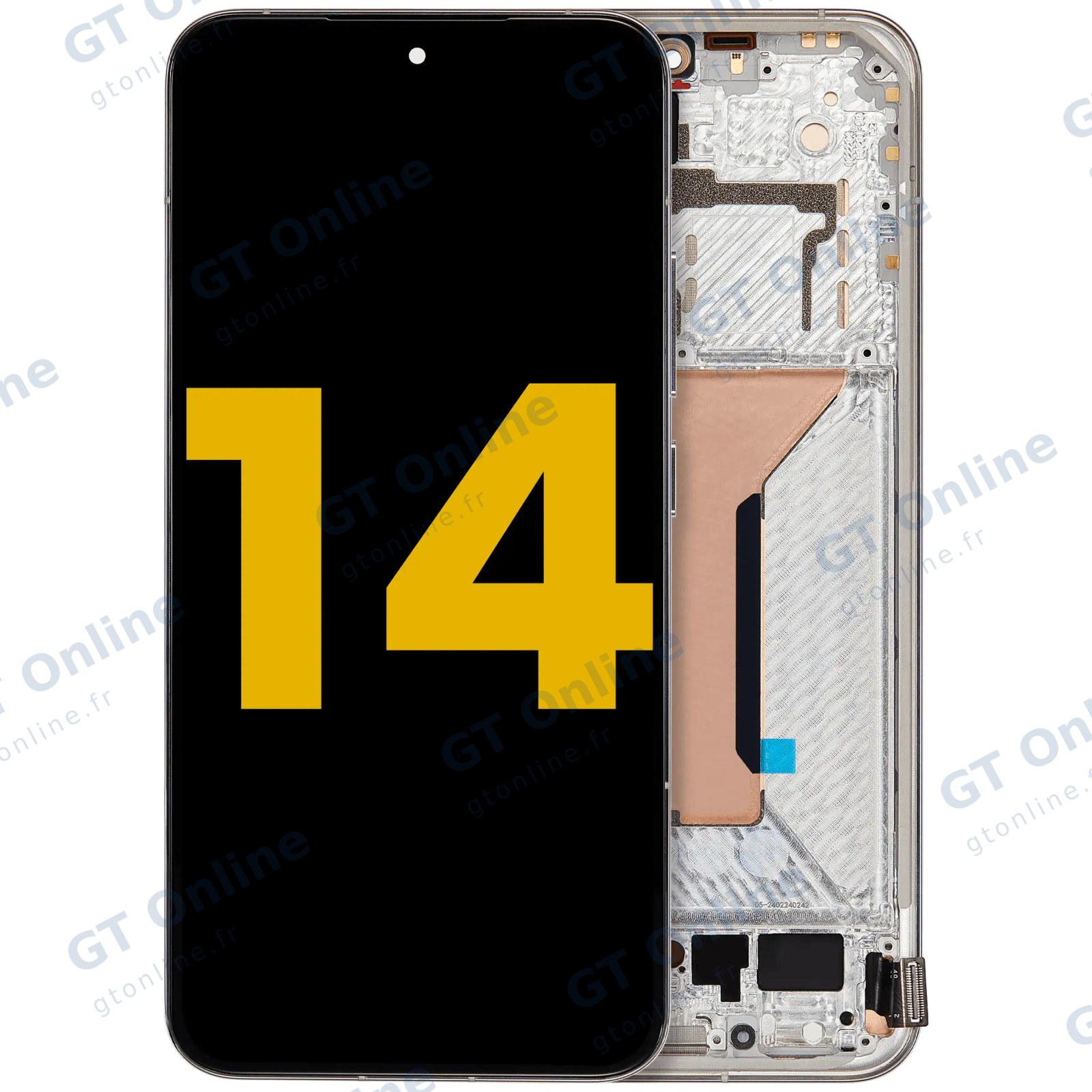 Écran OLED avec châssis pour Xiaomi 14 (reconditionné, blanc)