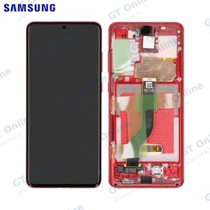 Écran Tactile Original Samsung Galaxy S20 Plus G985 GH82-22134G GH82-22145G Rouge