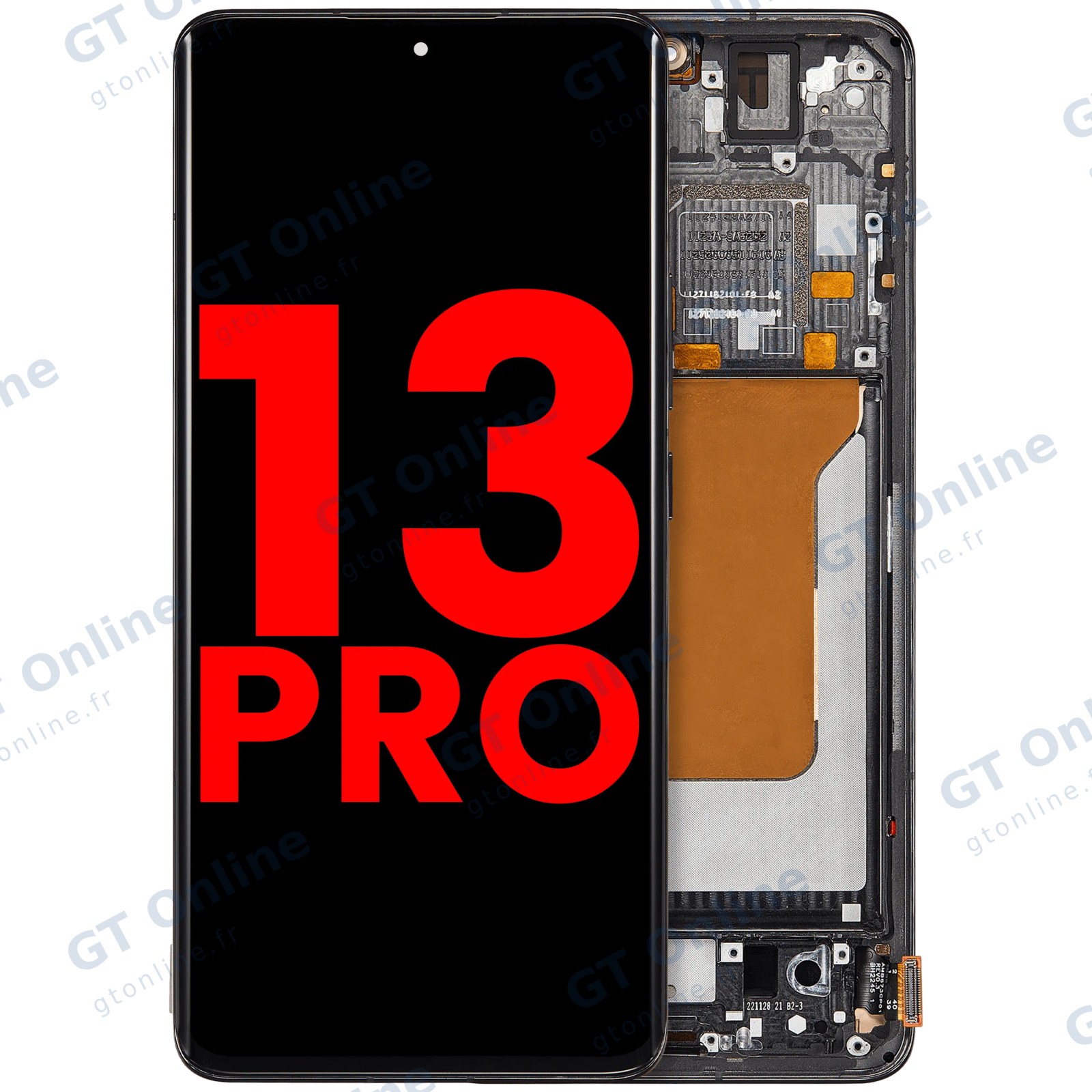 Écran OLED avec châssis pour Xiaomi 13 Pro (noir)