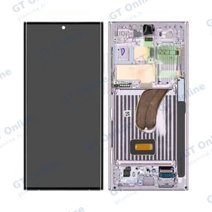 Écran Tactile Soft Oled avec Châssis Samsung Galaxy S23 Ultra 5G S918 Lavander