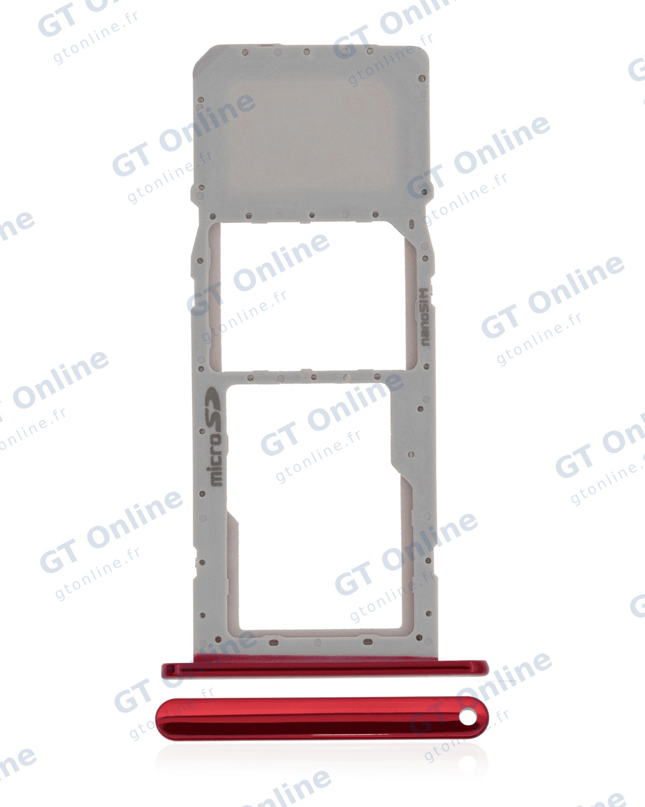 Tiroir SIM pour LG K22 (2020) (rouge)