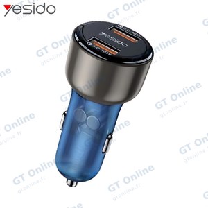 Chargeur Allume-Cigare Yesido Y51 36W Bleu