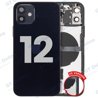 Châssis pour Apple iPhone 12 (version US, origine d'occasion — grade B, noir)