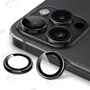 Protection Lentille Apple iPhone 15 Pro/iPhone 15 Pro Max Titane Noir