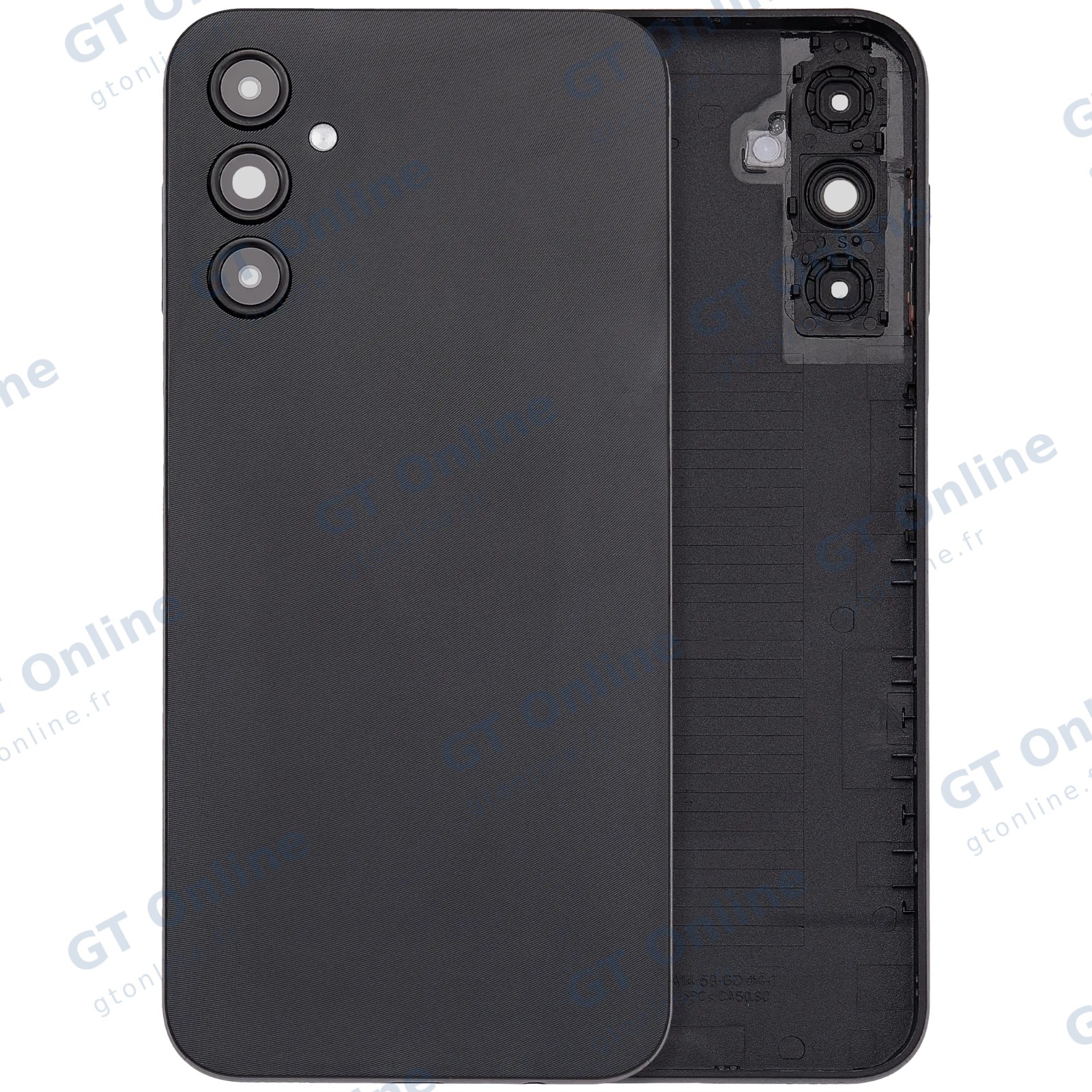 Vitre arrière pour Samsung Galaxy A14 5G (A146 / 2023) (sans logo, compatible premium, noir)