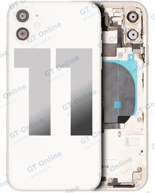 Châssis pour Apple iPhone 11 (origine d'occasion — grade A, blanc)