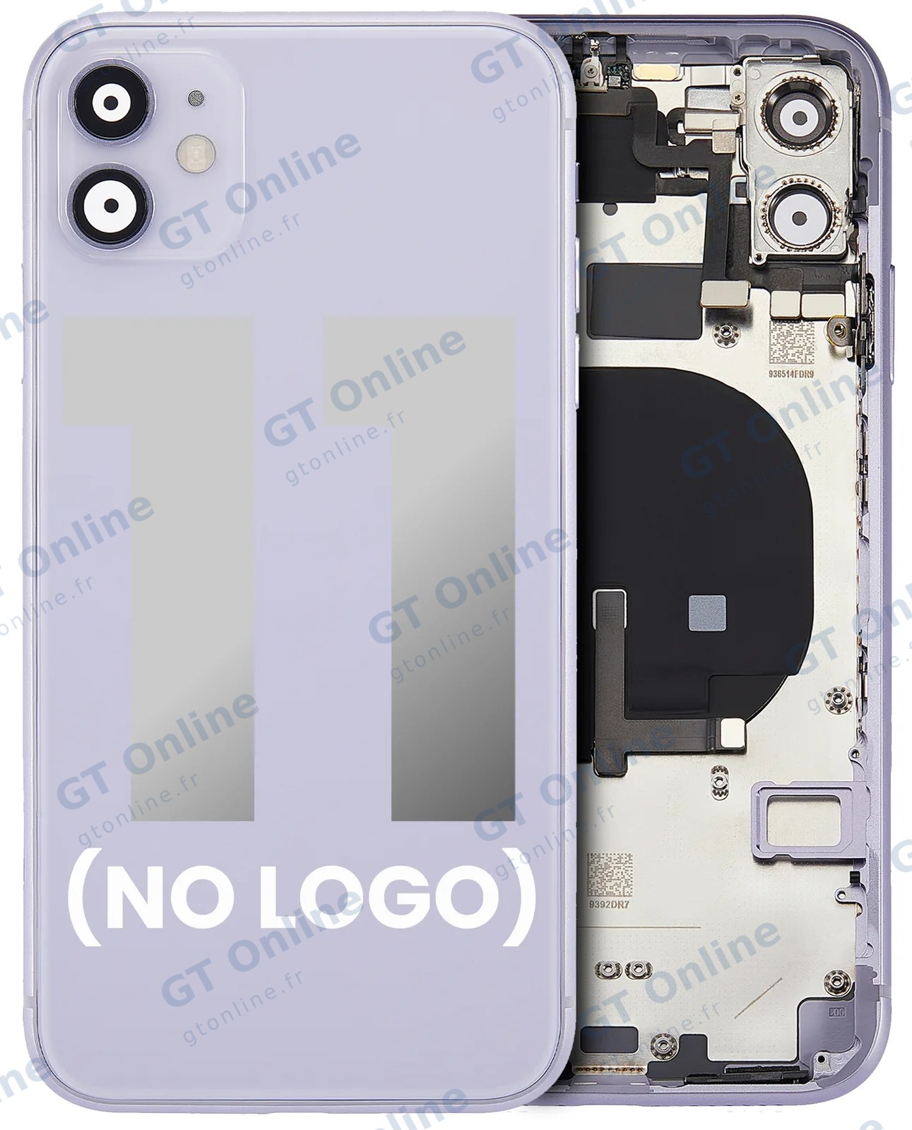 Châssis pour Apple iPhone 11 (sans logo, compatible premium, violet)