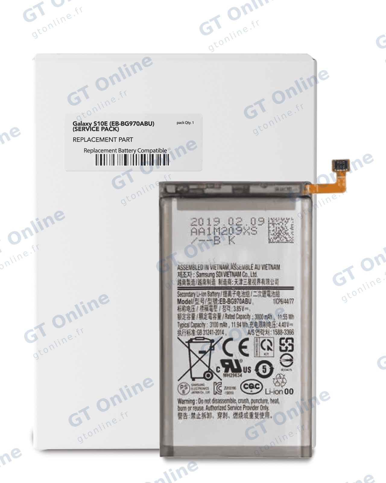 Batterie pour Samsung Galaxy S10e (pack service origine)