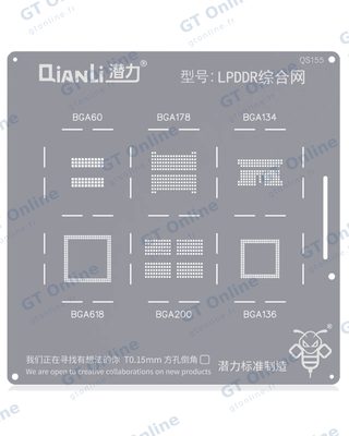 Pochoir de rebillage intégré Qianli Bumblebee QS155 — LPDDR