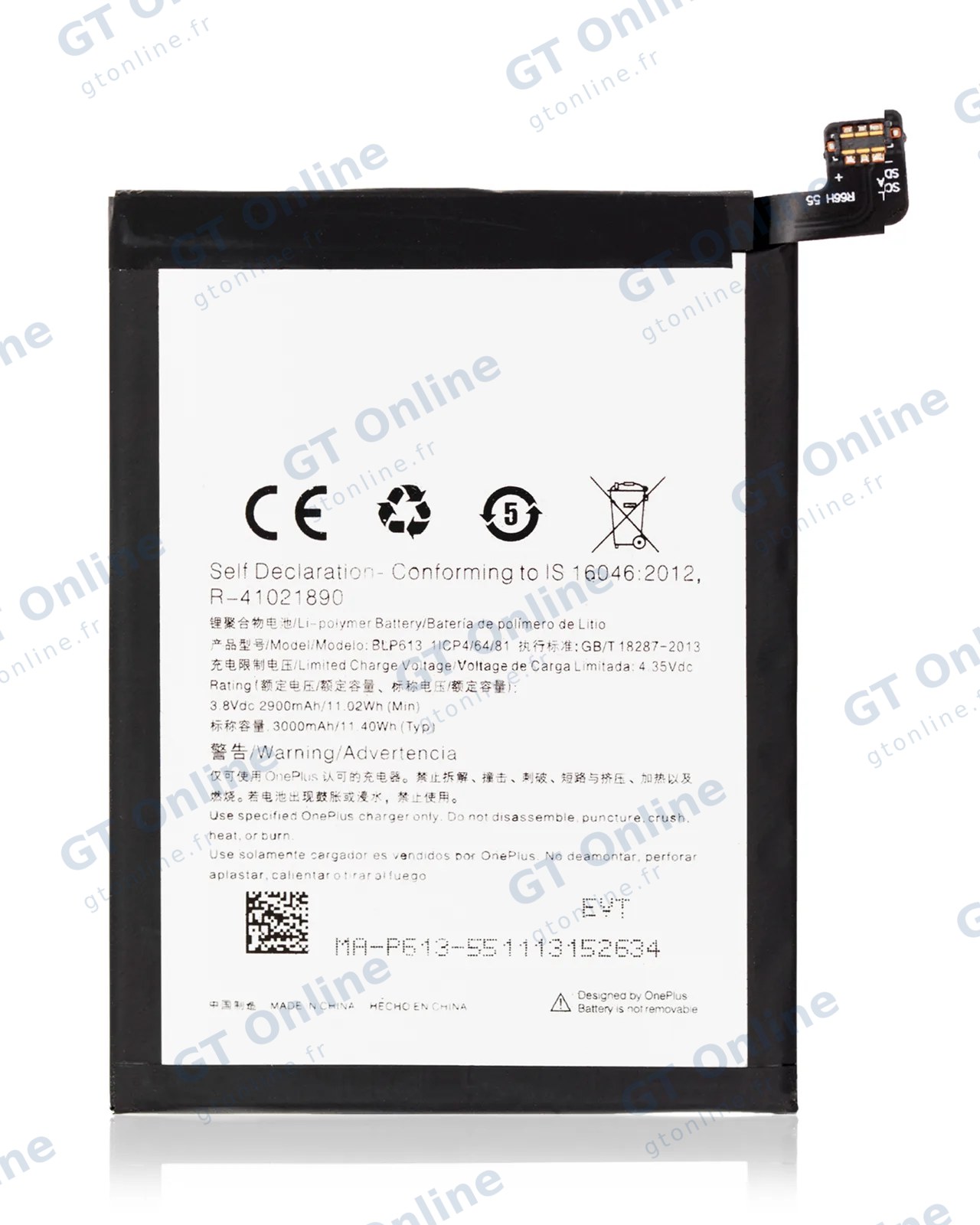 Batterie pour OnePlus 3 (A3000 / A3003) (BLP613)