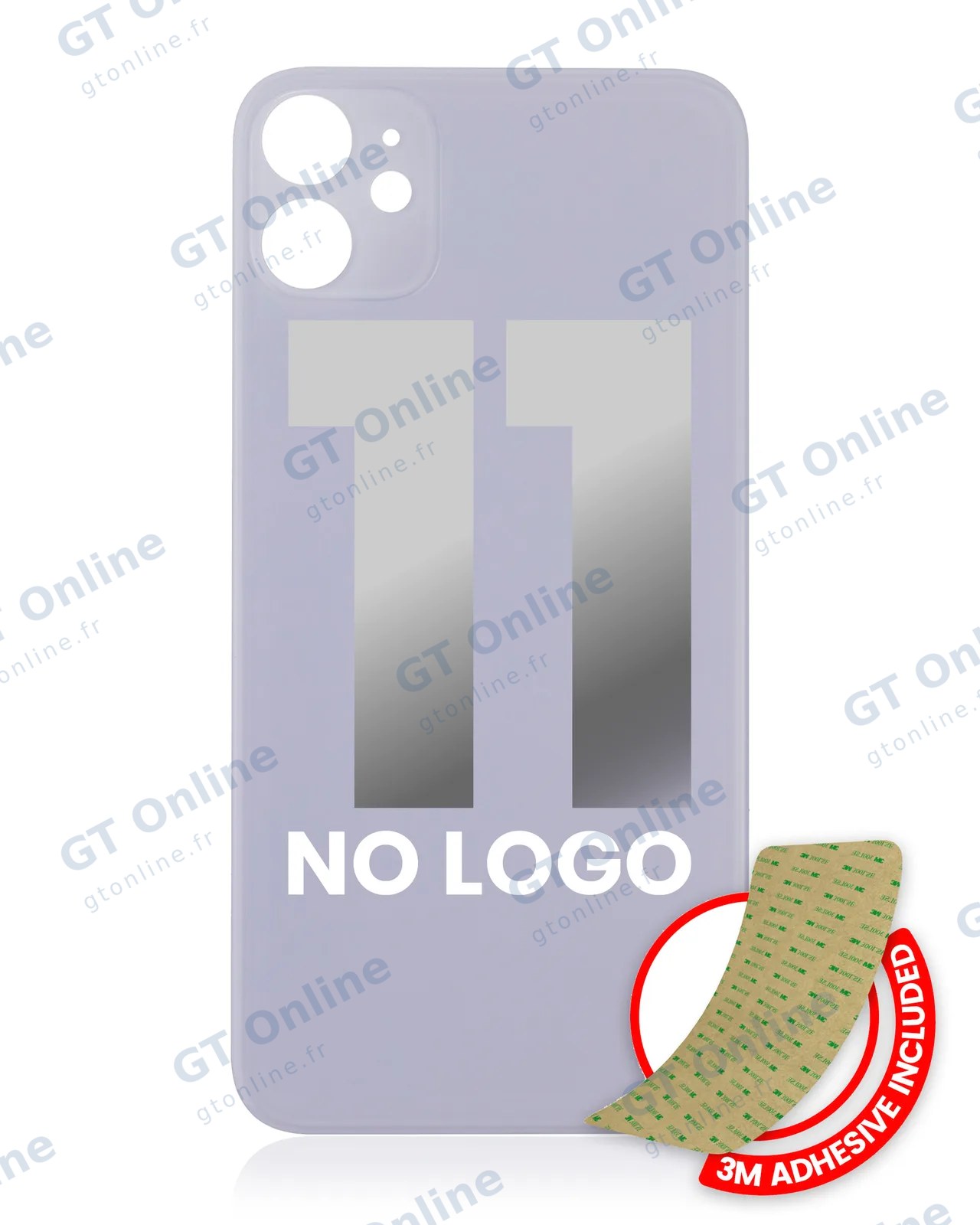 Vitre arrière pour Apple iPhone 11 (No Logo / Large Camera Hole, violet)