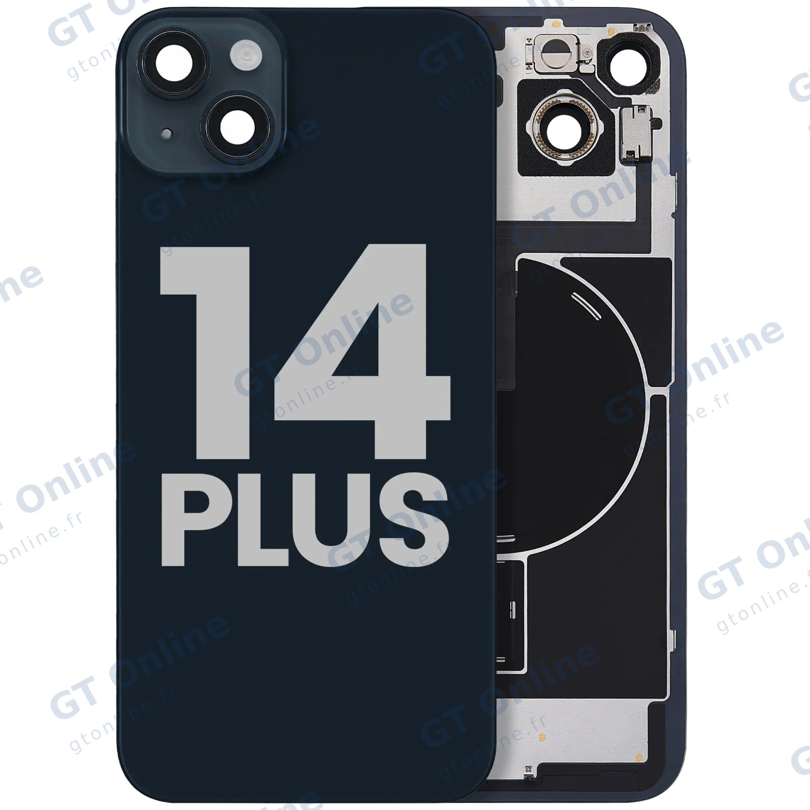 Vitre arrière pour Apple iPhone 14 Plus (origine d'occasion — grade B, minuit)