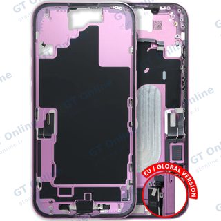Châssis pour Apple iPhone 16 (version EU, origine d'occasion — grade A, rose)