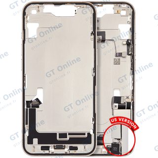 Châssis pour Apple iPhone 14 (version US, origine d'occasion — grade A, lumière stellaire)