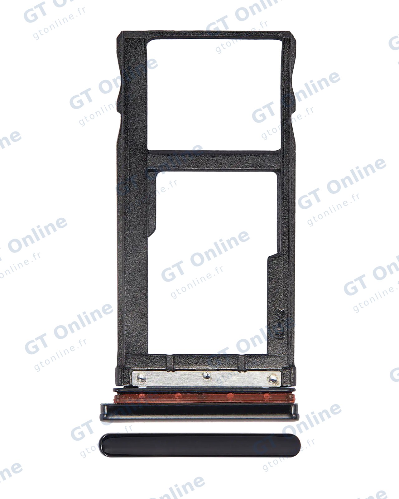 Tiroir double SIM pour Motorola One Vision (XT1970 / 2019) / P50 (XT1970 / 2019) (noir)