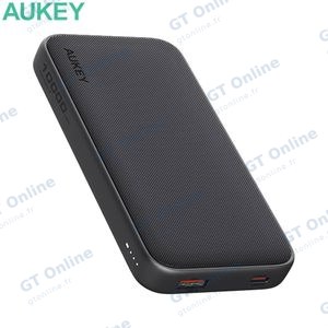 Batterie Externe Power Bank AUKEY avec Câble USB vers USB-C 30cm PB-Y46P 10000mAh 22.5W Gris