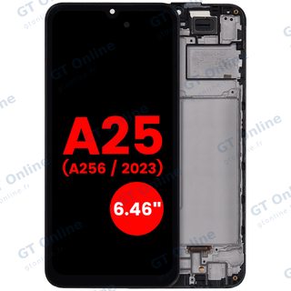 Écran OLED avec châssis pour Samsung Galaxy A25 5G (A256 / 2023) (6.46") (compatible premium, toutes couleurs)