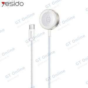 Chargeur Montre Connectée Yesido DS42 USB-C Blanc