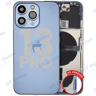 Châssis pour Apple iPhone 13 Pro (version US, origine d'occasion — grade B, Sierra Blue)