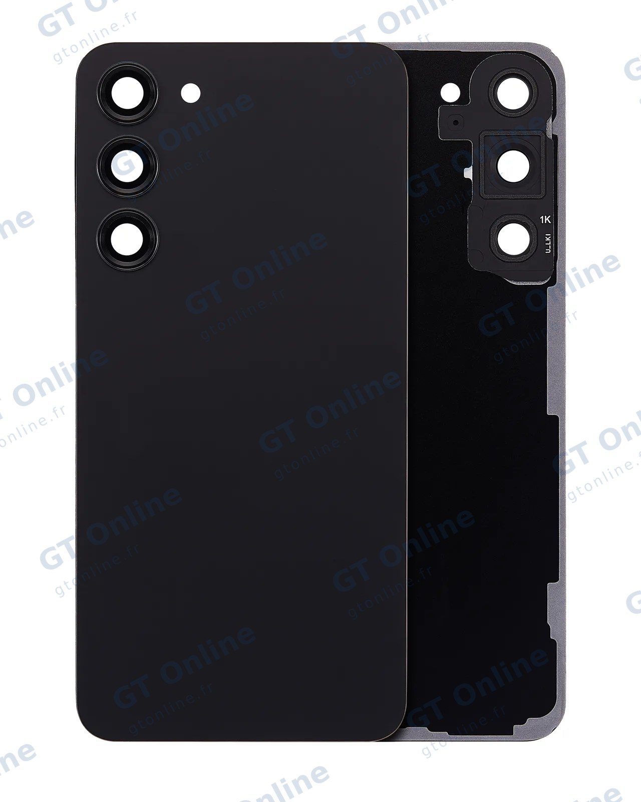 Vitre arrière pour Samsung Galaxy S23 Plus (pack service origine, noir fantôme)
