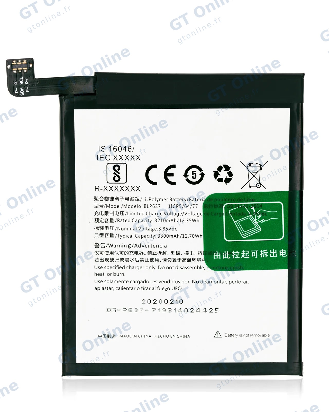 Batterie pour OnePlus 5 / 5T (A5010 / A5000) (BLP637)