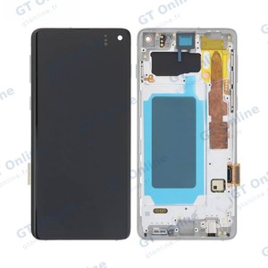 Écran Tactile Soft Oled avec Châssis Samsung Galaxy S10 G973 Blanc