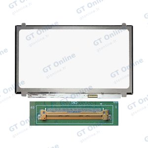 Dalle Ordinateur Portable 15.6" Slim FHD (1920x1080) LCD 60Hz 40pin Droite 25mm, Fixations Haut Bas ~359mm