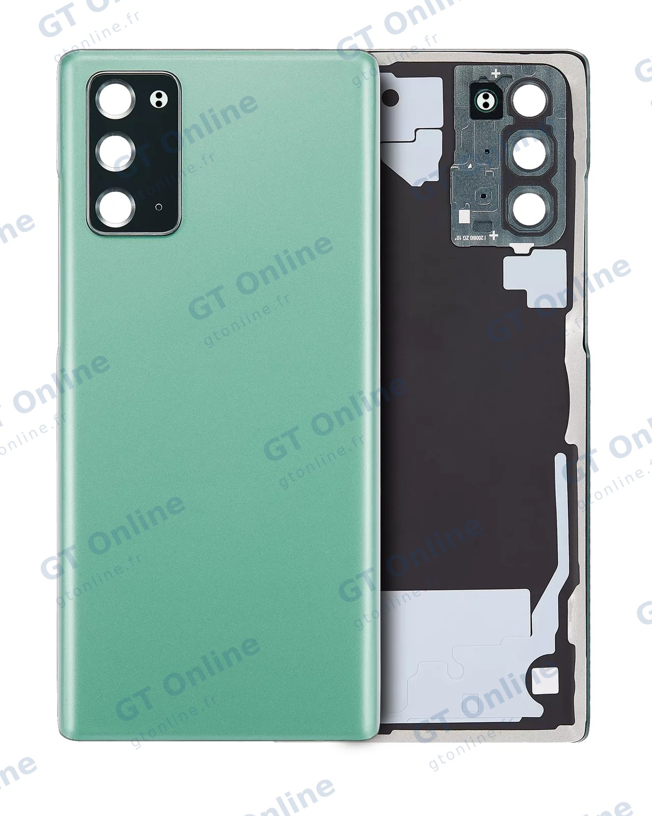 Vitre arrière pour Samsung Galaxy Note 20 5G (sans logo, compatible premium, Mystic Green)