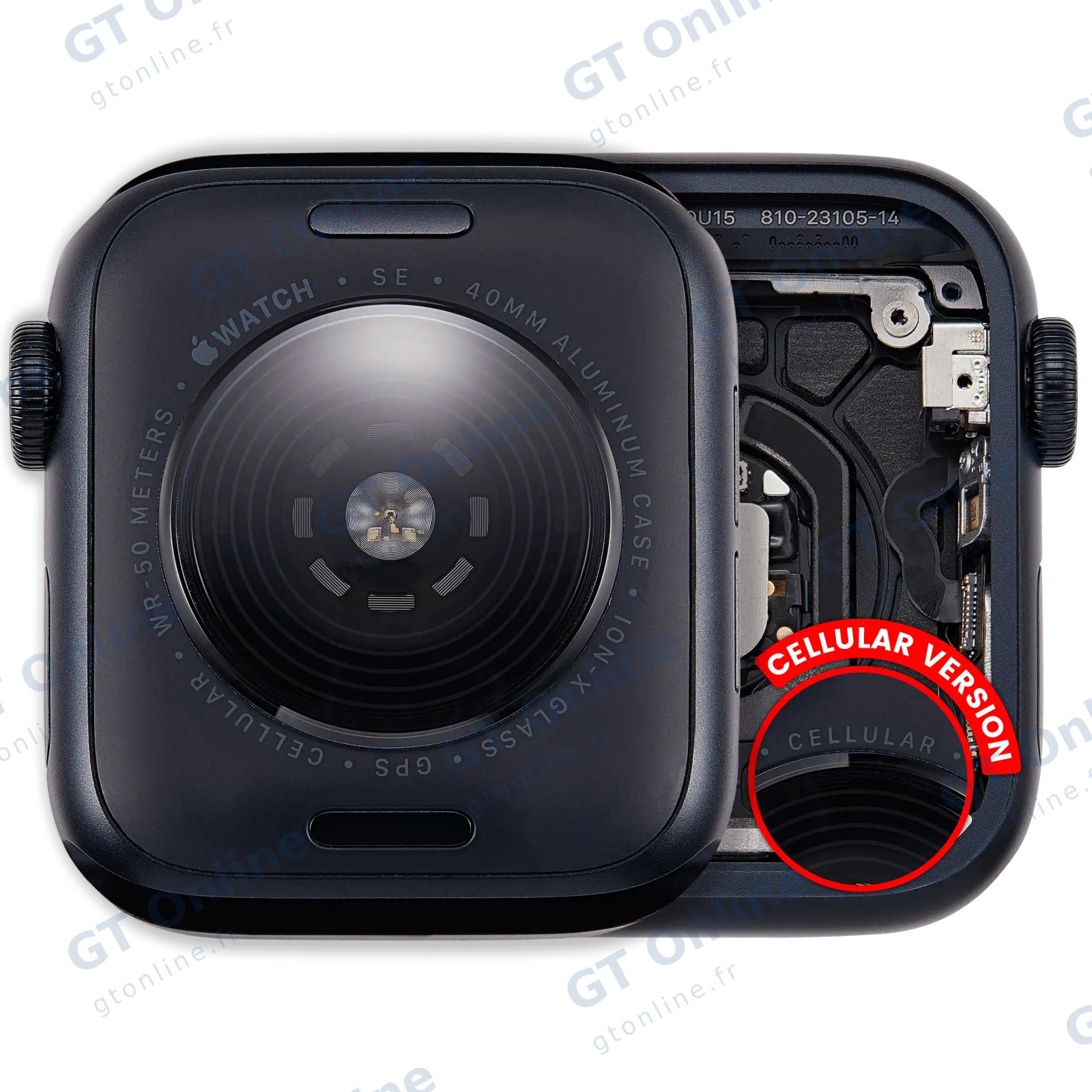 Châssis pour Apple Watch Series SE 3rd (40MM) (origine d'occasion — grade A, Cellular Version, Aluminum / Midnight)