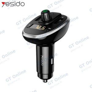 Transmetteur FM Bluetooth & Chargeur Voiture Yesido Y39