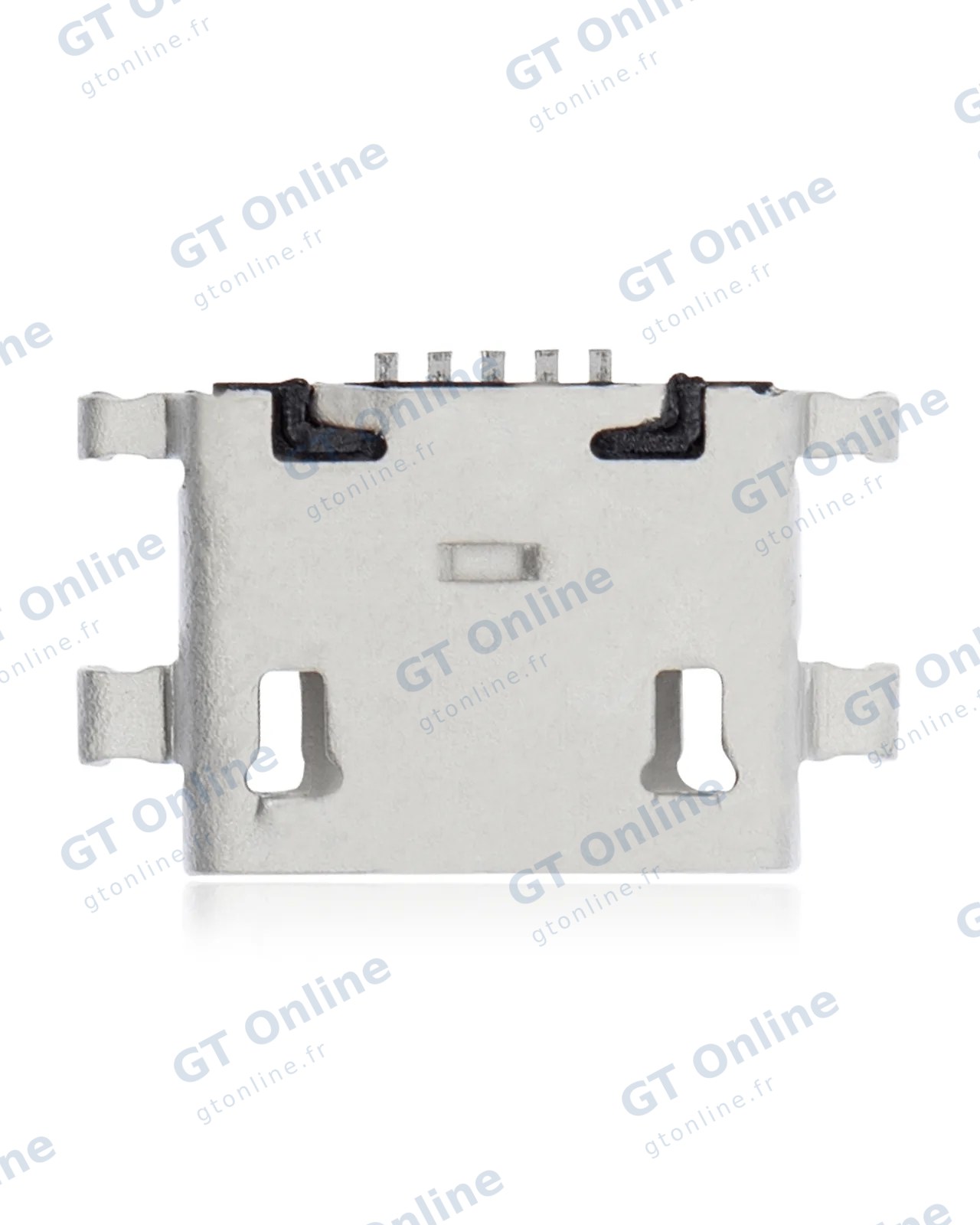 Connecteur de charge à souder — format Micro B, 5 broches, 4 points de fixation (C109)