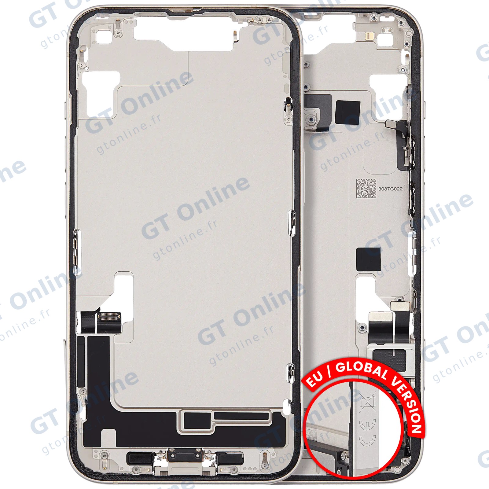 Châssis pour Apple iPhone 14 (version EU, origine d'occasion — grade A, lumière stellaire)