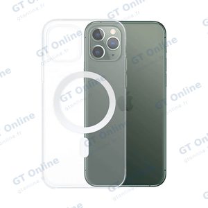 Coque Silicone MagSafe Compatible pour Apple iPhone 11 Pro Transparent