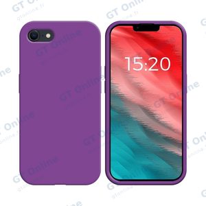 Coque Silicone Compatible pour Apple iPhone 7/iPhone 8/iPhone SE (2nd Gen)/iPhone SE (3e Gen) (#39) Mauve