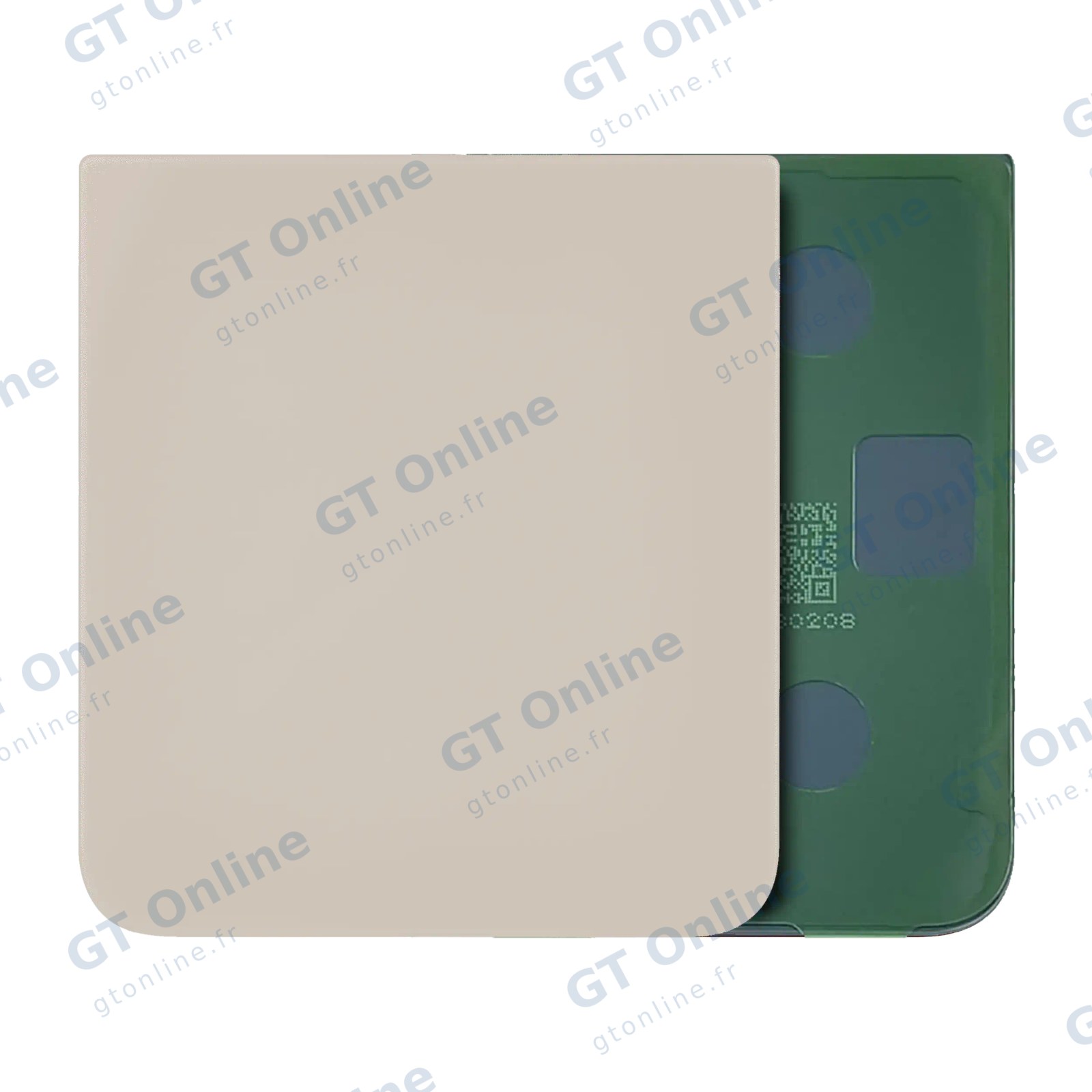 Vitre arrière pour Samsung Galaxy Z Flip 5 (pack service origine, Cream)