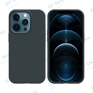 Coque Silicone Compatible pour Apple iPhone 12/iPhone 12 Pro (#18) Noir
