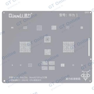 Pochoir Qianli Bumblebee QS52 CPU universel pour Huawei Honor 9X / Pro / 20S / Nova 5 / 5i Pro / 5Z (Kirin 810/HI6280)