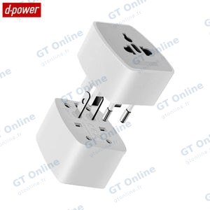 Adaptateur Secteur Universel d-power J8523 Blanc