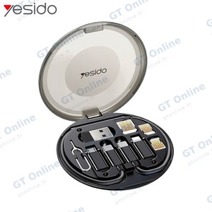 Kit d'Accessoires Yesido CA118 Multifonction 6 en 1 Noir