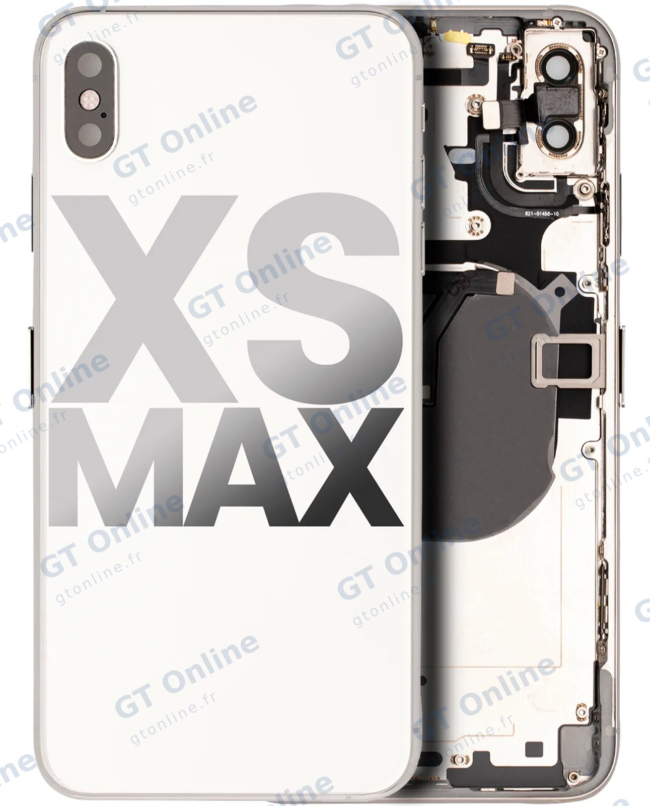 Châssis pour Apple iPhone XS Max (origine d'occasion — grade B, argent)