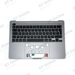 Top Case Apple MacBook Pro Retina 13" Touch Bar M1 (2020) A2338 Rétro-Éclairage AZERTY Gris Sidéral