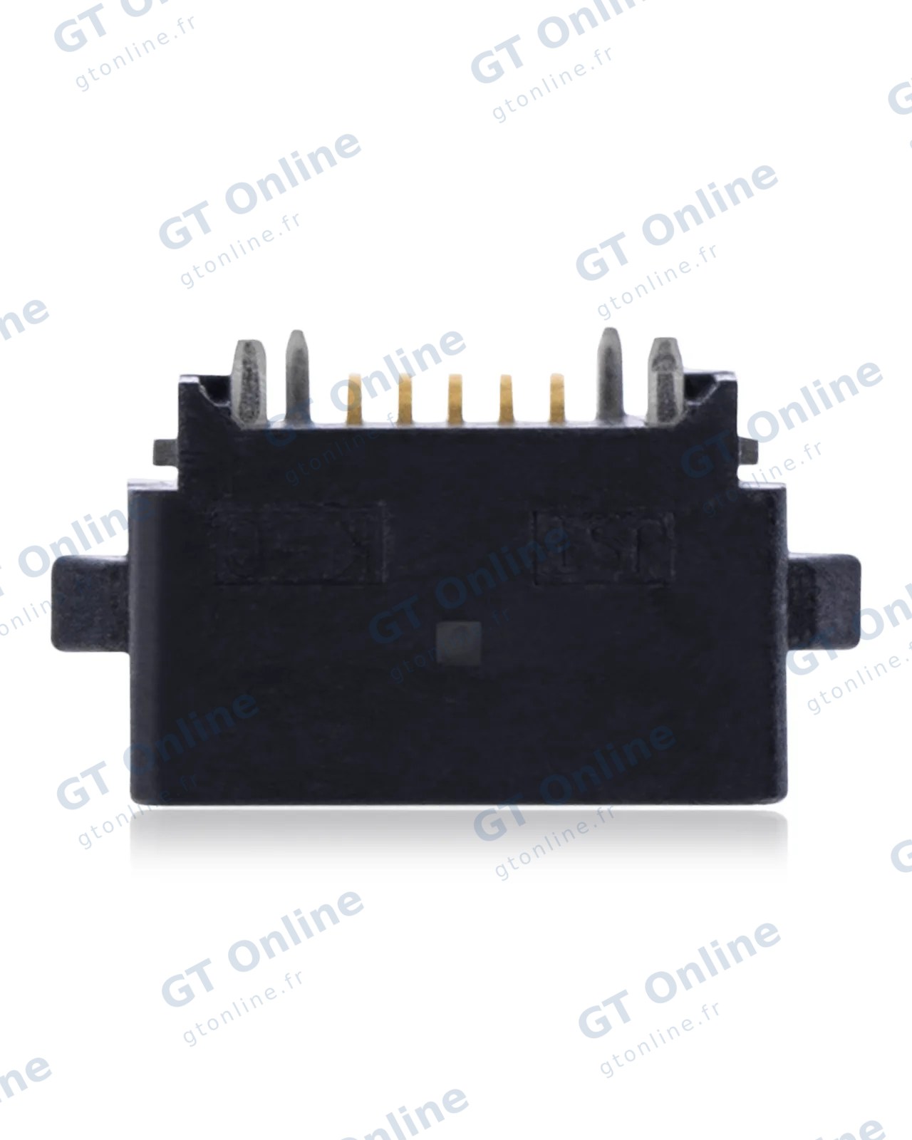 Connecteur de charge à souder — format Micro B, 5 broches, 4 points de fixation (C273)