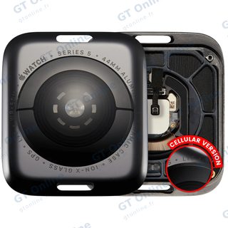 Vitre arrière pour Apple Watch Series 5 (44mm) (LET Version, Aluminum / Space Black)