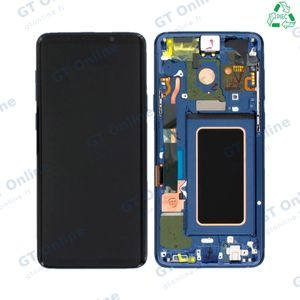 Écran Tactile Original Refurb avec Châssis (PIEC) Samsung Galaxy S9 Plus G965 Bleu