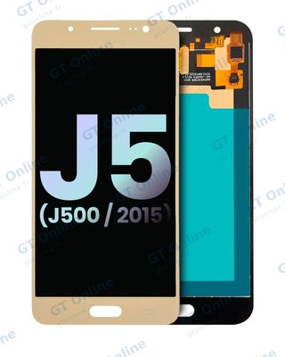 Écran LCD sans châssis pour Samsung Galaxy J5 (J500 / 2015) (pack service origine, or)