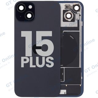 Vitre arrière pour Apple iPhone 15 Plus (origine d'occasion — grade B, noir)
